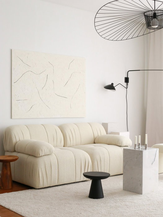 Atelier Del Sofa Soli Sofá de 2 Plazas Blanco